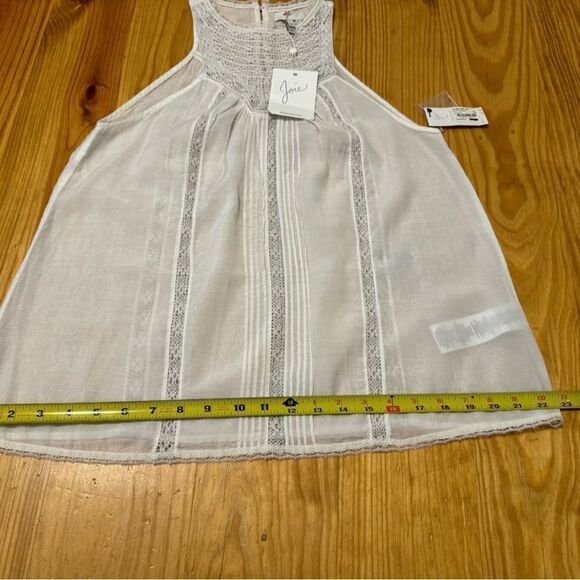 NWT Joie Women Size XS Seta Tank Porcelain Lace Boho High Neck Sheer Femme - Picture 9 of 11